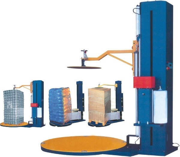Có 2 loại máy quấn màng Pallet được dùng phổ biến hiện nay