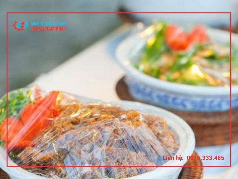 Màng chít bọc đồ ăn chiên dầu